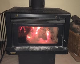 The fire blazing away in our club rooms on a cold wintery night.