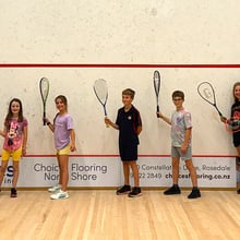 Our squash juniors in early 2024